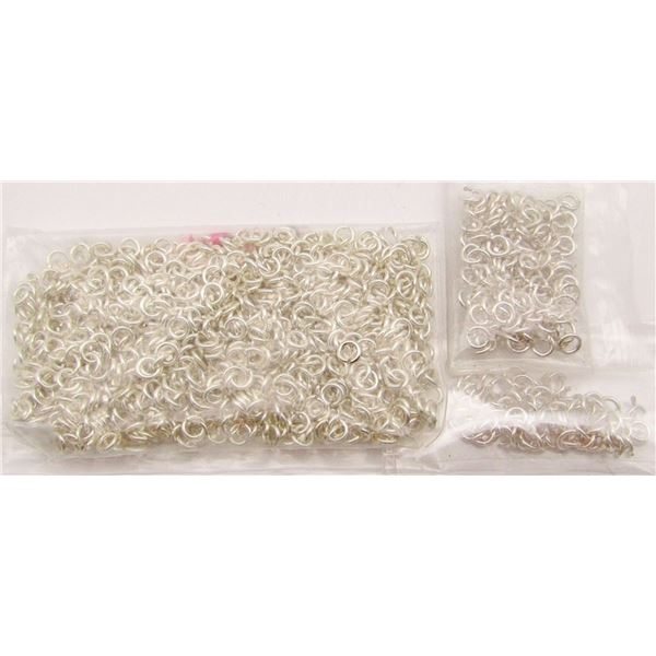 JEWELRY MAKING LOT: BAG OF 925 CIRCULAR JEWELRY