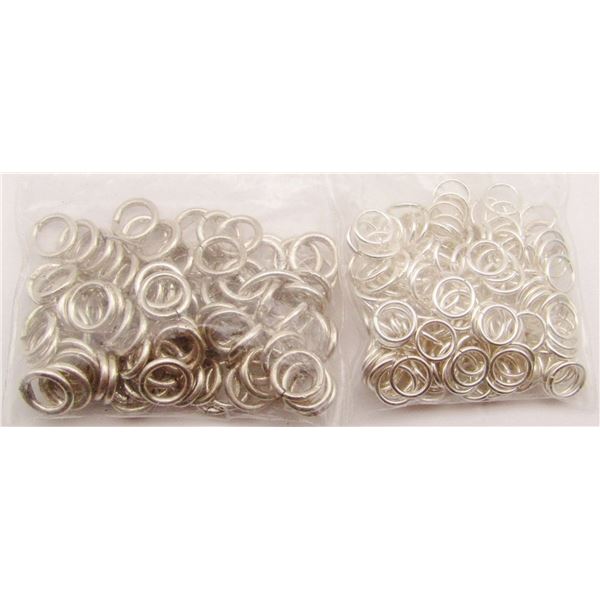 JEWELRY MAKING LOT: BAG OF 925 CIRCULAR JEWELRY