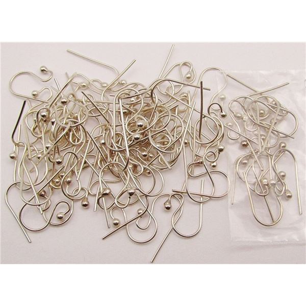 LARGE LOT OF STERLING PIERCED EARRING POSTS