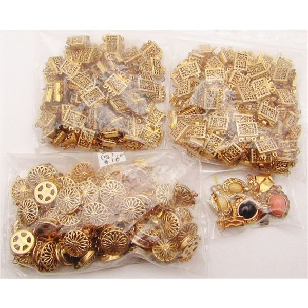 LARGE LOT OF GOLD FILLED JEWELRY CLASPS