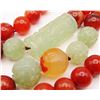 Image 5 : VINTAGE MULTI COLORED JADE BEADED NECKLACE