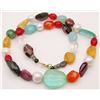 Image 2 : MULTI COLORED STONE/PEARL FASHION NECKLACE