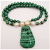 Image 2 : MARCASITE BEADED NECKLACE WITH GOLD FILLED