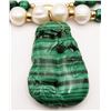 Image 3 : MARCASITE BEADED NECKLACE WITH GOLD FILLED