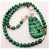 Image 6 : MARCASITE BEADED NECKLACE WITH GOLD FILLED