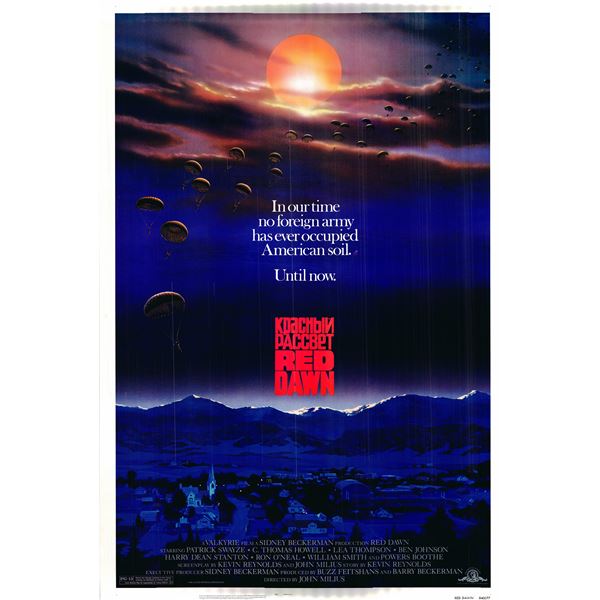 Red Dawn original 1984 vintage one sheet movie poster