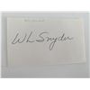 Image 1 : WL Snyder original signature