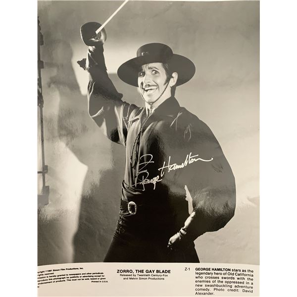 George Hamilton signed photo