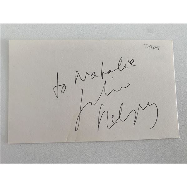 French actress Julie Delpy original signature