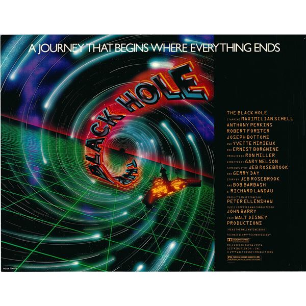 The Black Hole original 1976 vintage display sheet poster