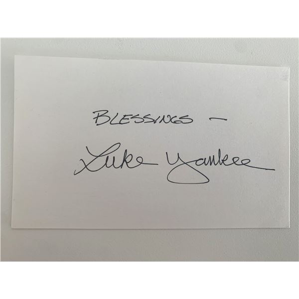 Luke Yankee original signature