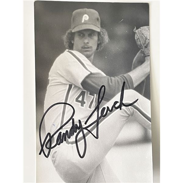 Philadelphia Phillies Randy Lerch signed photo