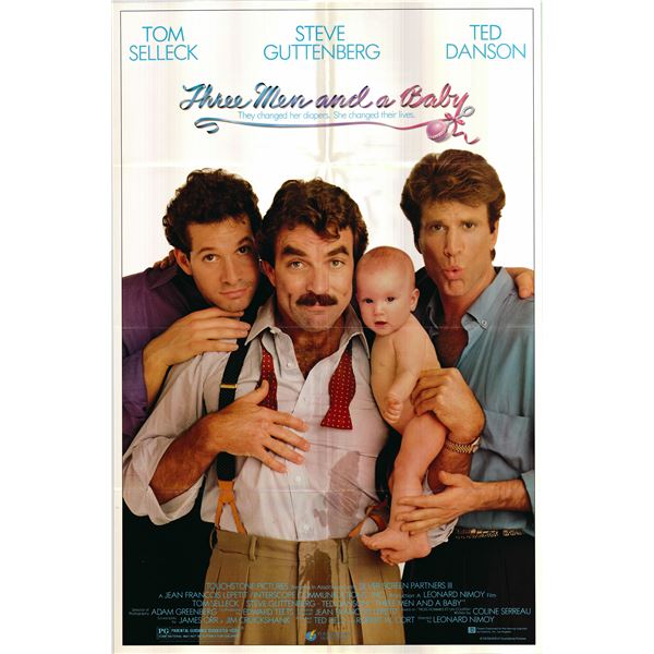 Three Men and a Baby original 1987 vintage movie poster