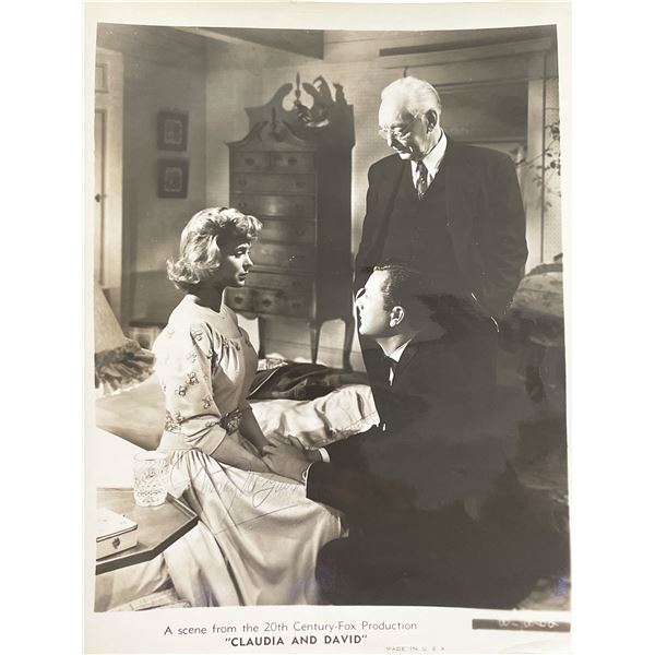 Claudia and David Dorothy McGuire signed movie photo