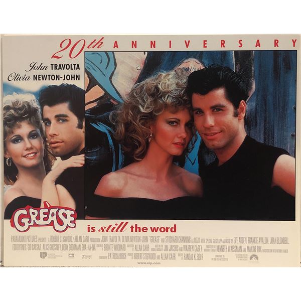 Grease 20th Anniversary original 1998R vintage lobby card