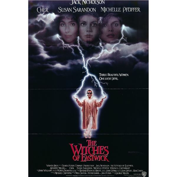 The Witches of Eastwick original 1987 vintage movie poster
