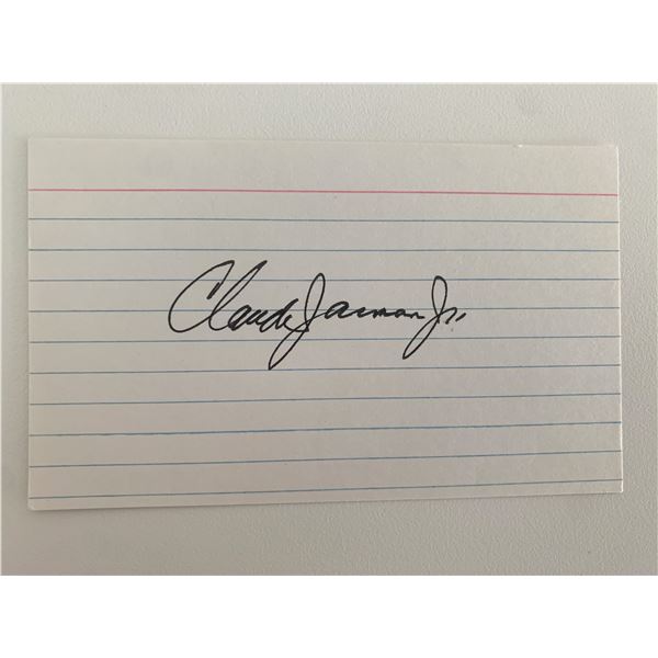 Claude Jarman Jr. original signature