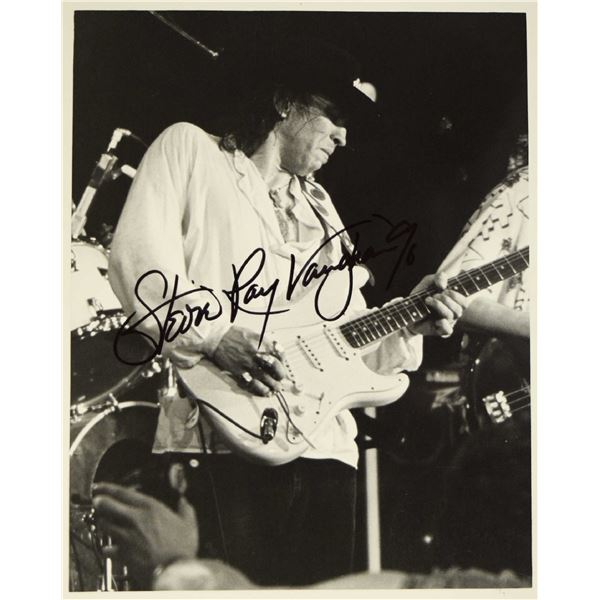 Stevie Ray Vaughan signed promo photo