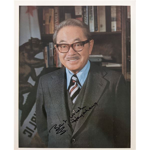 Samuel Ichiye Hayakawa signed photo