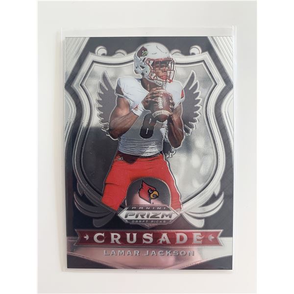 2020 PANINI PRIZM CRUSADE #70 LAMAR JACKSON CARD