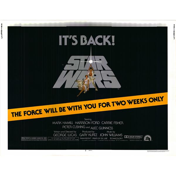 Star Wars original 1982R vintage half sheet poster