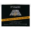 Image 1 : Star Wars original 1982R vintage half sheet poster