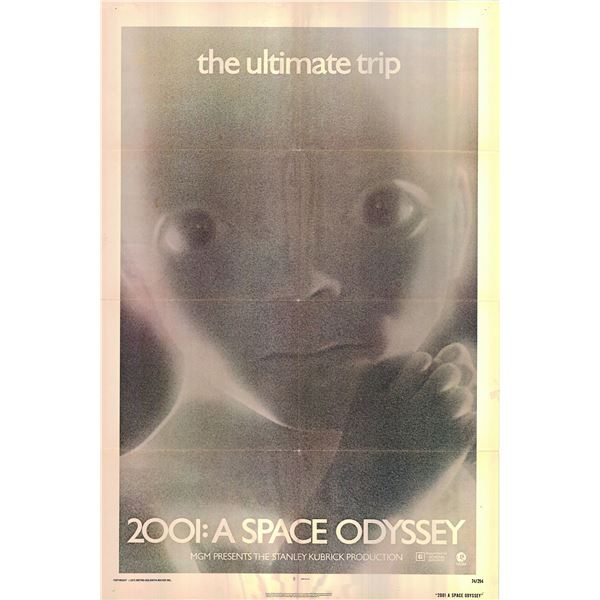 2001: A Space Odyssey original 1974R vintage movie poster
