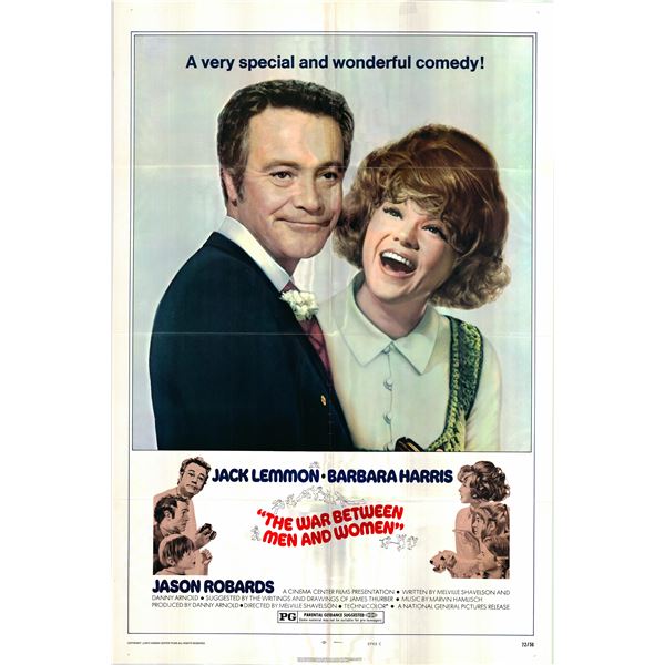 The War Between Men and Women original 1972 vintage movie poster