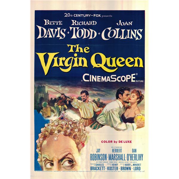 The Virgin Queen original 1955 vintage movie poster
