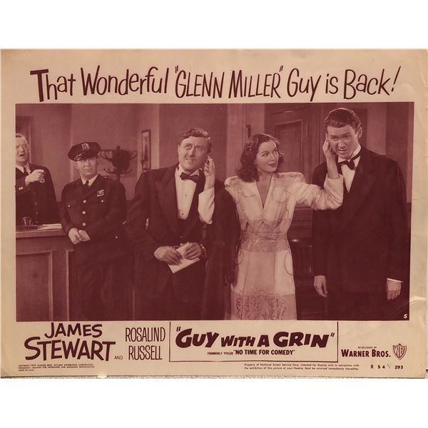 Guy with a Grin original 1954R vintage lobby card
