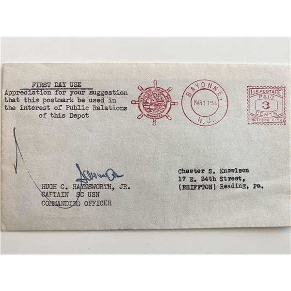 WWII Signed First Day Cover