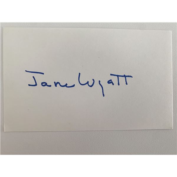 Father Knows Best Jane Wyatt original signature