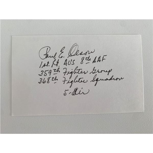 Paleontologist and author Paul E Olsen original signature