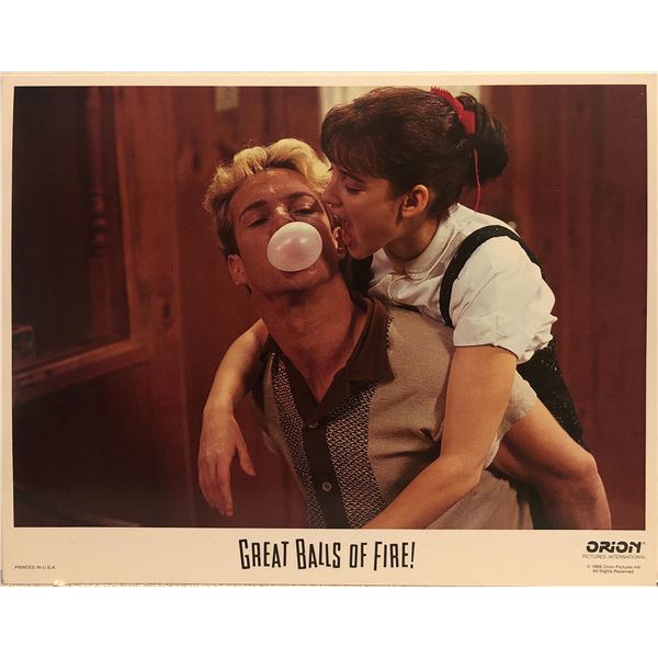 Great Balls of Fire! original 1989 vintage lobby card