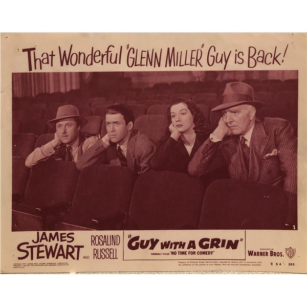 Guy with a Grin original 1954R vintage lobby card