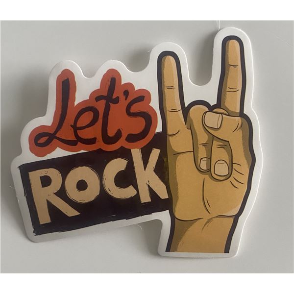 Let's Rock sticker