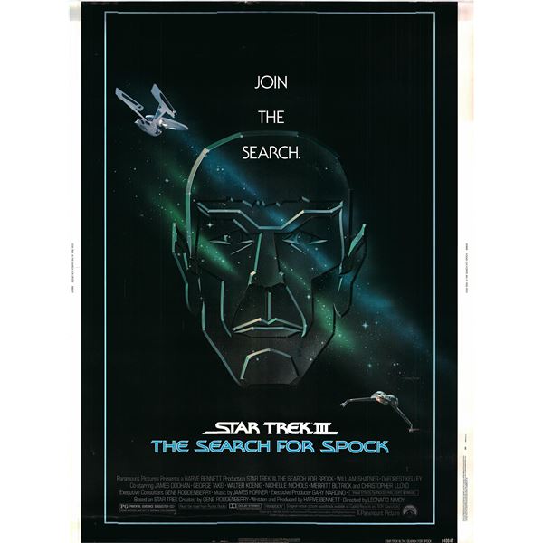 Star Trek III: The Search for Spock original 1984 vintage one sheet movie poster