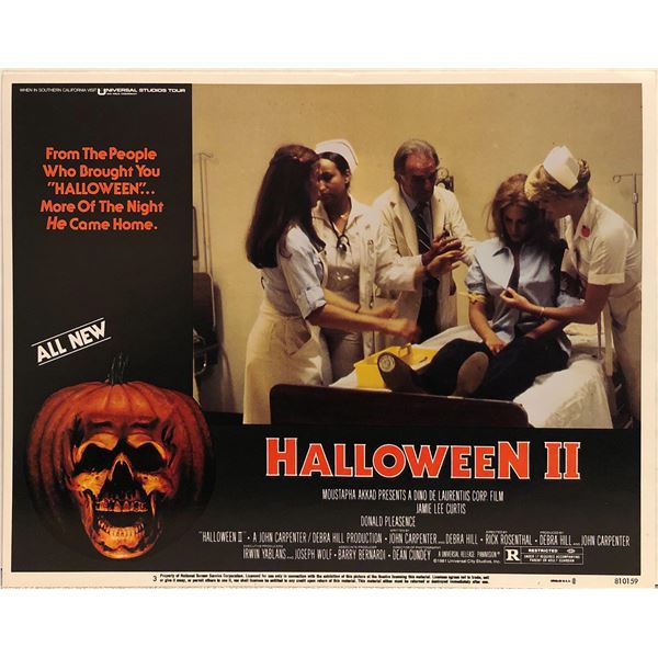 Halloween II original 1981 vintage lobby card