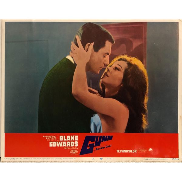 Gunn original 1967 vintage lobby card