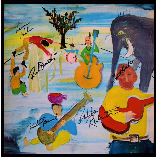 The Band Music From Big Pink signed album