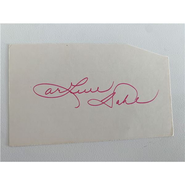 Arlene Dahl original signature