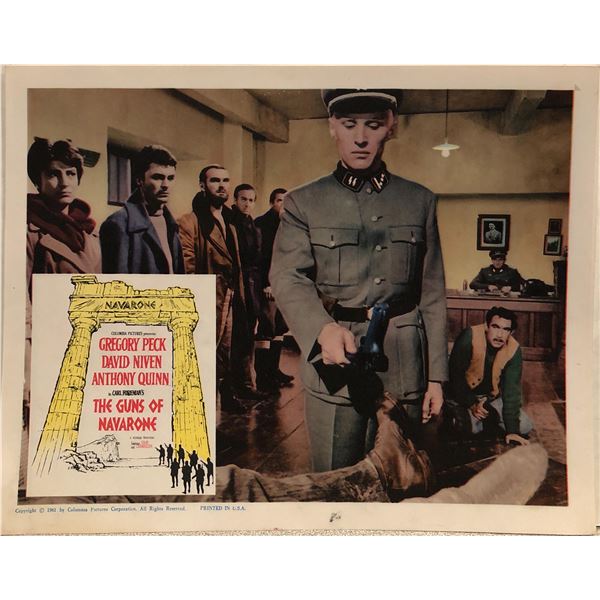 The Guns of Navarone original 1961 vintage lobby card