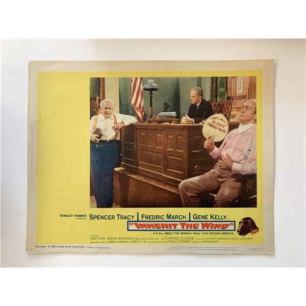 Inherit the Wind original 1960 vintage lobby card