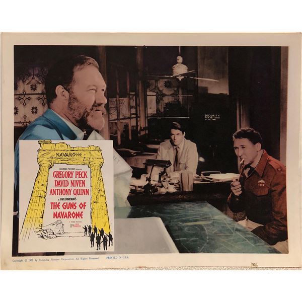 The Guns of Navarone original 1961 vintage lobby card