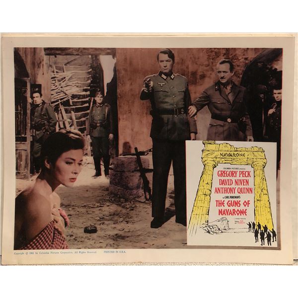The Guns of Navarone original 1961 vintage lobby card