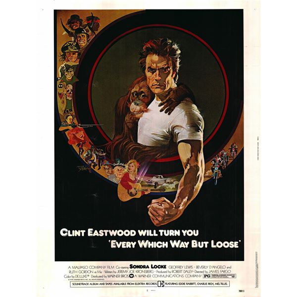 Every Which Way But Loose original 1978 vintage one sheet movie poster