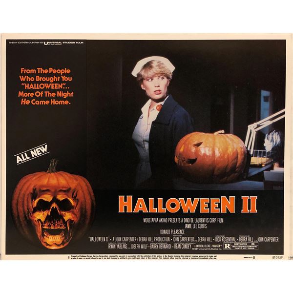 Halloween II original 1981 vintage lobby card