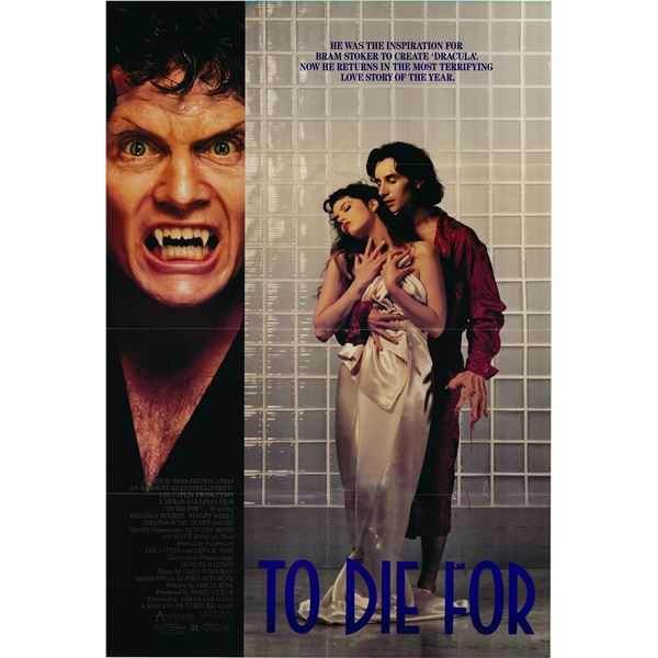 To Die For original 1989 vintage movie poster