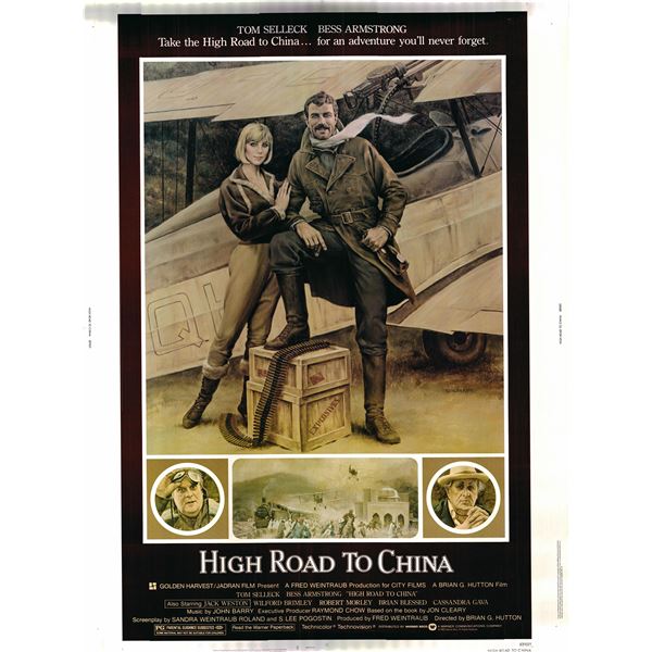High Road to China original 1983 vintage one sheet movie poster