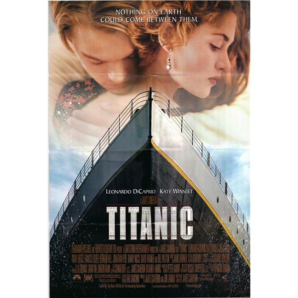 Titanic original 1998 vintage movie poster